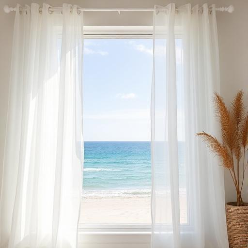 Coastal Sheer curtain style