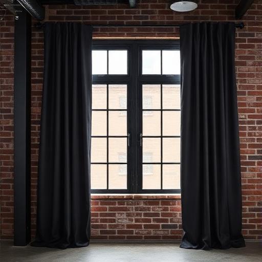 Industrial Loft curtain style